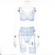 Sexy Five-Piece Set with Garter Holder