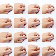 Adjustable 26 Initial Letter Ring For Women