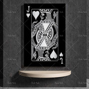 Abstract king queen and jack  decoration poster