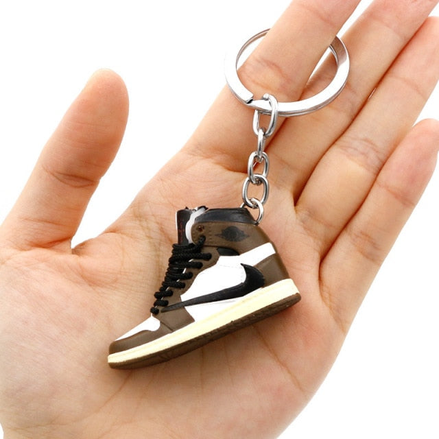 3D Mini Shoes Keychain Anime British Style Small Sneaker Keychains For Bags Small Gift Key Chain Jewelry Car Keyring Accessory