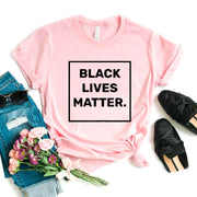 Black Lives Matter square Women Tshirts Cotton Casual Funny t Shirt For Lady  Top Tee Hipster 6 Color