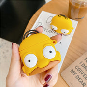 3D Cute Cartoon For Apple AirPods 1 2 Pro Charging Soft silicon Cover Wireless Bluetooth Earphone Case doughnut