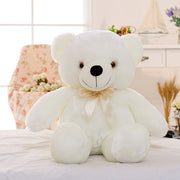50cm Creative Light Up LED Teddy Bear Stuffed Animals Plush Toy Colorful Glowing Christmas Gift for Kids Pillow