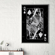 Abstract king queen and jack  decoration poster