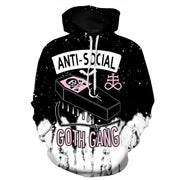 3D Printing Hoodies ANTI-SOCIAL GOTH GANG