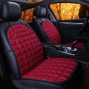 2Pcs In 1 Fast Heated & Adjustable Black/Grey/Blue/Red Car Electric Heated Seat Car