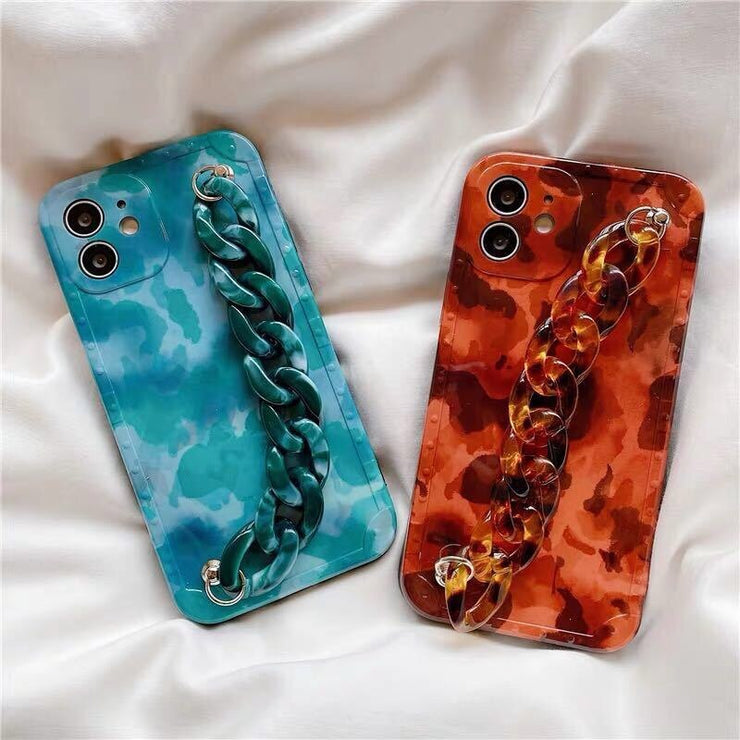 Fashionable Marble Texture Wristband Case For  iPhone