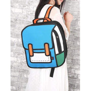 2D Cartoon Canvas Backpack