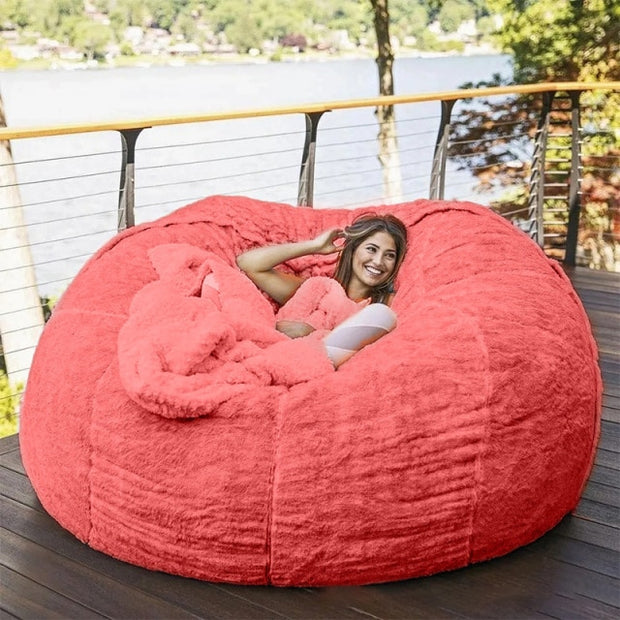 Big Sofas Fluffy Giant Fur Bean Bag Bed