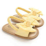 2020 Baby Girls Bow Knot Sandals Cute Summer Soft Sole Flat Princess Shoes Infant Non-Slip First Walkers