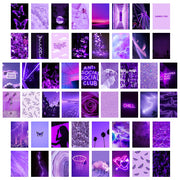 50Pcs Purple Aesthetic Picture for Wall Collage Set