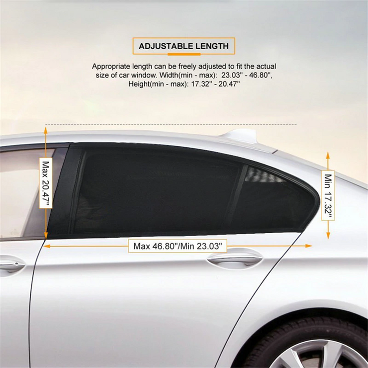 2 Pcs Car Window Cover