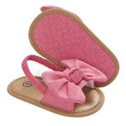 2020 Baby Girls Bow Knot Sandals Cute Summer Soft Sole Flat Princess Shoes Infant Non-Slip First Walkers