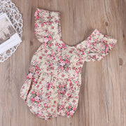 Adorable Infantil Rompers Newborn Baby Girl Floral Romper Summer Flying Jumpsuit Kids Baby Girls Causal Outfit Clothes