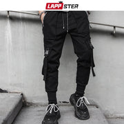 Black Ribbon Cargo Joggers