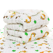 Baby Blankets Organic Muslin Swaddles Blanket for Newborn Cotton Solid Bath Towel