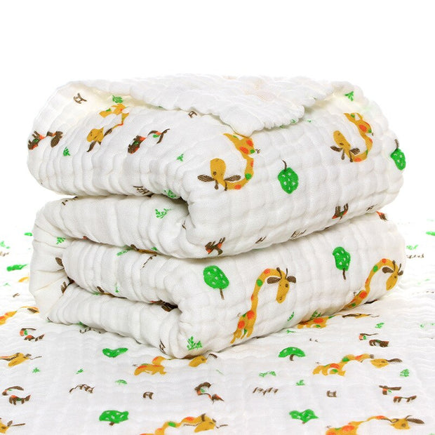 Baby Blankets Organic Muslin Swaddles Blanket for Newborn Cotton Solid Bath Towel