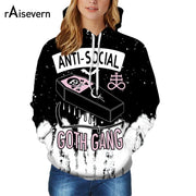 3D Printing Hoodies ANTI-SOCIAL GOTH GANG