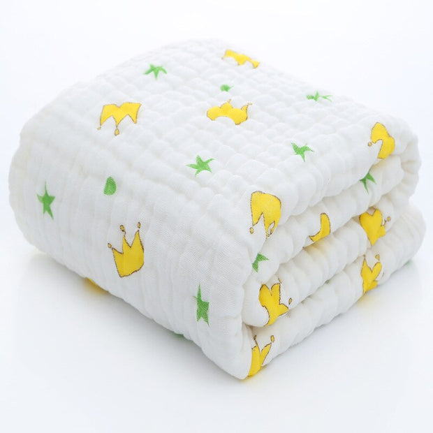 Baby Blankets Organic Muslin Swaddles Blanket for Newborn Cotton Solid Bath Towel