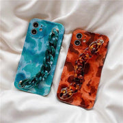 Fashionable Marble Texture Wristband Case For  iPhone