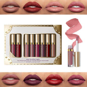 8Pcs Professional Lip Glaze Gloss Waterproof Makeup Matte Non-sticky Lipstick