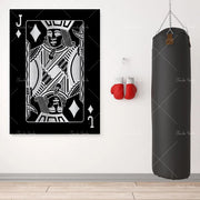 Abstract king queen and jack  decoration poster