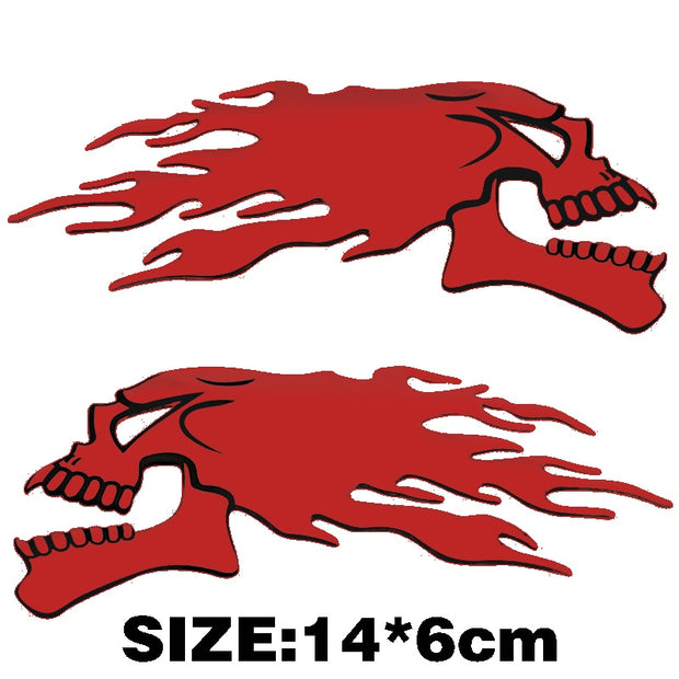 3D  Ghost Skull Head Auto Motorcycle Car Sticker