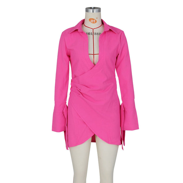 Happy Hour Mini Shirt Dress