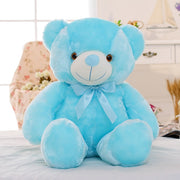 50cm Creative Light Up LED Teddy Bear Stuffed Animals Plush Toy Colorful Glowing Christmas Gift for Kids Pillow