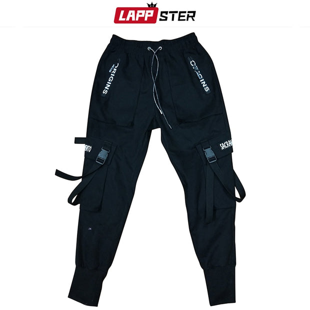 Black Ribbon Cargo Joggers