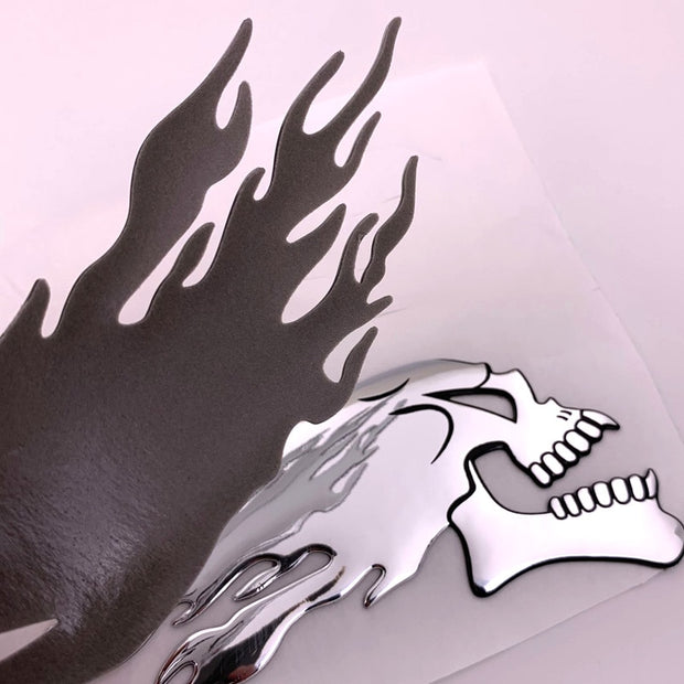 3D  Ghost Skull Head Auto Motorcycle Car Sticker
