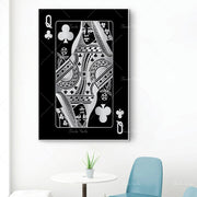Abstract king queen and jack  decoration poster