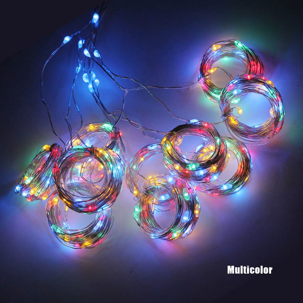 3M LED Curtain Garland on the Window USB String Lights