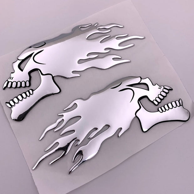 3D  Ghost Skull Head Auto Motorcycle Car Sticker