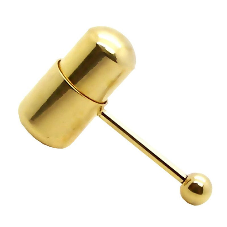 Fashion Women Men Body Piercing Jewelry Colorful Rock Personality Rubber Stainless Barbell Vibrating Tongue Ring 2 Batteries