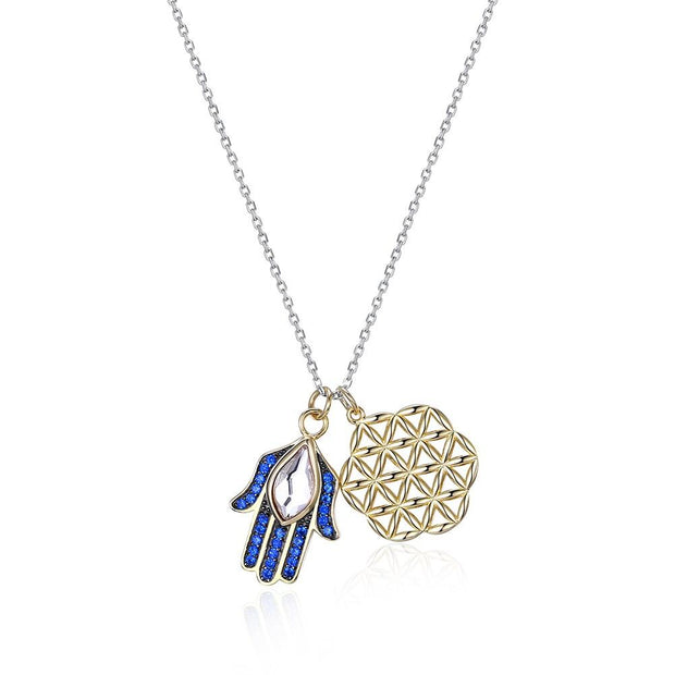 Hamsa Sterling Silver Necklace