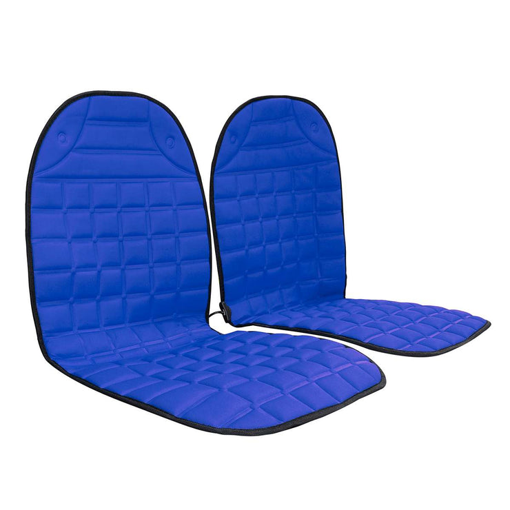 2Pcs In 1 Fast Heated & Adjustable Black/Grey/Blue/Red Car Electric Heated Seat Car