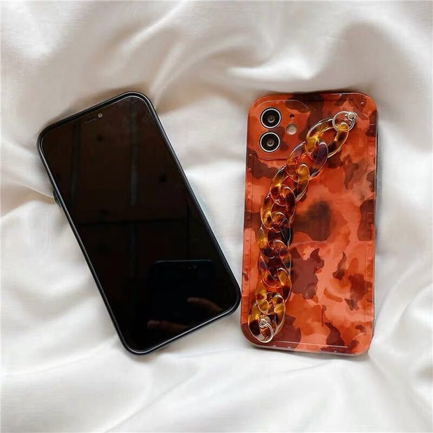 Fashionable Marble Texture Wristband Case For  iPhone