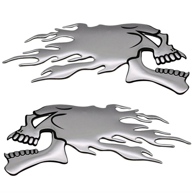 3D  Ghost Skull Head Auto Motorcycle Car Sticker