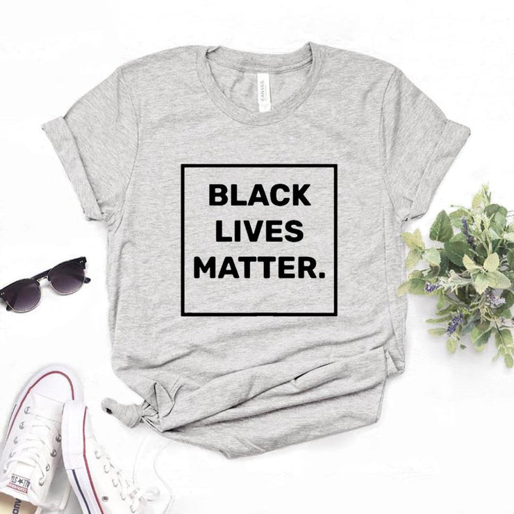 Black Lives Matter square Women Tshirts Cotton Casual Funny t Shirt For Lady  Top Tee Hipster 6 Color