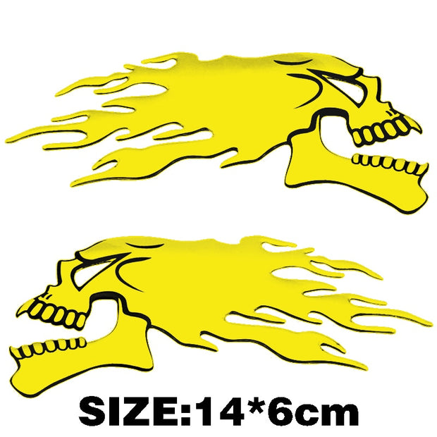 3D  Ghost Skull Head Auto Motorcycle Car Sticker