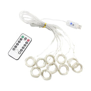 3M LED Curtain Garland on the Window USB String Lights