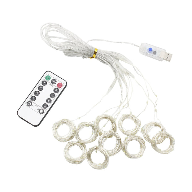 3M LED Curtain Garland on the Window USB String Lights