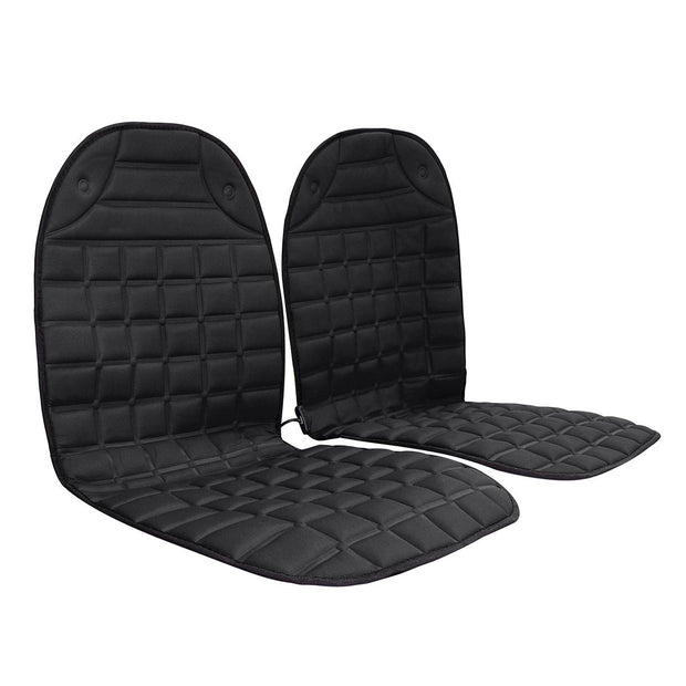 2Pcs In 1 Fast Heated & Adjustable Black/Grey/Blue/Red Car Electric Heated Seat Car