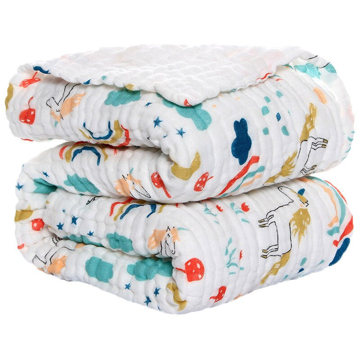 Baby Blankets Organic Muslin Swaddles Blanket for Newborn Cotton Solid Bath Towel