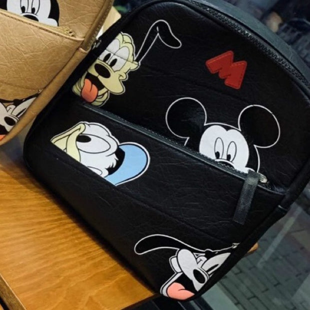 Anime NEW Disney children's bag Mickey Mouse children's Bacpack Autumn Mickey Minnie Mouse pattern backpack Kids Christmas Gifts