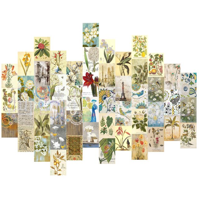 50pcs/set Wall Collage Aesthetic Photo Postcard Art Pictures Collage