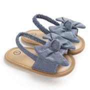 2020 Baby Girls Bow Knot Sandals Cute Summer Soft Sole Flat Princess Shoes Infant Non-Slip First Walkers