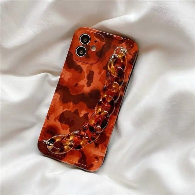 Fashionable Marble Texture Wristband Case For  iPhone