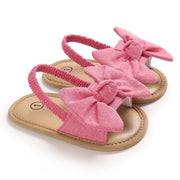 2020 Baby Girls Bow Knot Sandals Cute Summer Soft Sole Flat Princess Shoes Infant Non-Slip First Walkers